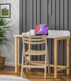 WNM Group Bureau Enfant En Pin Massif 120x58 Blanc -Maisons du Monde boutique bureau enfant en pin massif 120x58 blanc 1