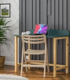 WNM Group Bureau Enfant En Pin Massif 120x58 Bleu -Maisons du Monde boutique bureau enfant en pin massif 120x58 bleu 2