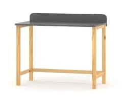 WNM Group Bureau Enfant En Pin Massif 120x58 Noir 11 WNM Group Bureau Enfant En Pin Massif 120x58 Noir -Maisons du Monde boutique bureau enfant en pin massif 120x58 gris fonce 1