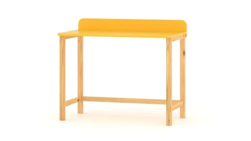 WNM Group Bureau Enfant En Pin Massif 120x58 Jaune 3 WNM Group Bureau Enfant En Pin Massif 120x58 Jaune
