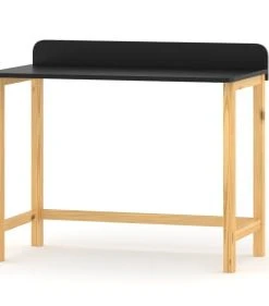 WNM Group Bureau Enfant En Pin Massif 120x58 Noir