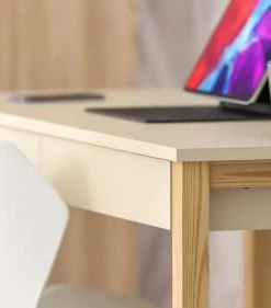 WNM Group Bureau Enfant En Pin Massif 120x60 Beige -Maisons du Monde boutique bureau enfant en pin massif 120x60 beige 30