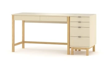 WNM Group Bureau Enfant En Pin Massif 120x60 Vert 8 WNM Group Bureau Enfant En Pin Massif 120x60 Vert - Image 6