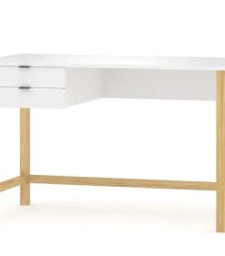 WNM Group Bureau Enfant En Pin Massif 120x60 Blanc