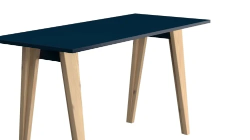 WNM Group Bureau Enfant En Pin Massif 120x60 Bleu 5 WNM Group Bureau Enfant En Pin Massif 120x60 Bleu - Image 3