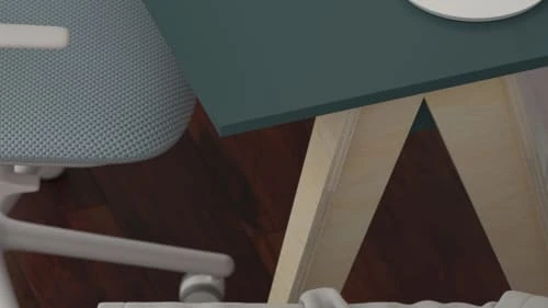 WNM Group Bureau Enfant En Pin Massif 120x60 Bleu 7 WNM Group Bureau Enfant En Pin Massif 120x60 Bleu - Image 5