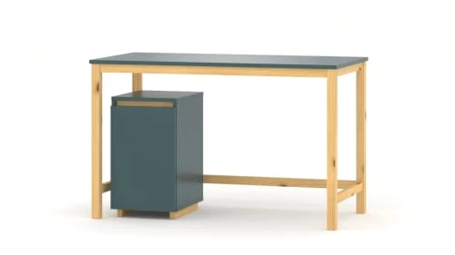 WNM Group Bureau Enfant En Pin Massif 120x60 Bleu 3 WNM Group Bureau Enfant En Pin Massif 120x60 Bleu