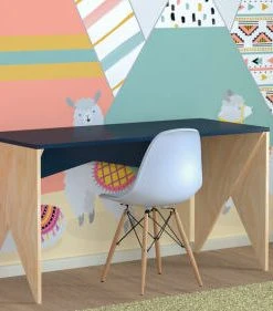 WNM Group Bureau Enfant En Pin Massif 120x60 Bleu -Maisons du Monde boutique bureau enfant en pin massif 120x60 bleu 52