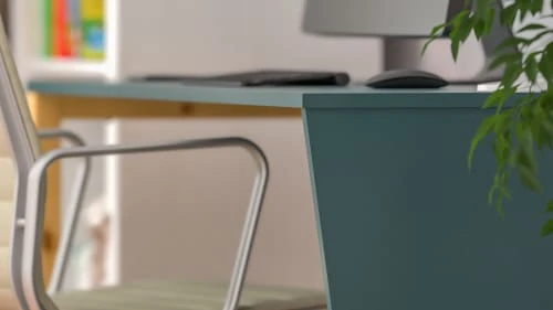 WNM Group Bureau Enfant En Pin Massif 120x60 Bleu Marine 7 WNM Group Bureau Enfant En Pin Massif 120x60 Bleu Marine – Image 5