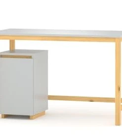 WNM Group Bureau Enfant En Pin Massif 120x60 Gris