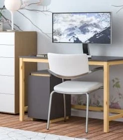 WNM Group Bureau Enfant En Pin Massif 120x60 Gris Foncé -Maisons du Monde boutique bureau enfant en pin massif 120x60 gris fonce 30