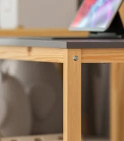 WNM Group Bureau Enfant En Pin Massif 120x60 Gris Foncé -Maisons du Monde boutique bureau enfant en pin massif 120x60 gris fonce 52