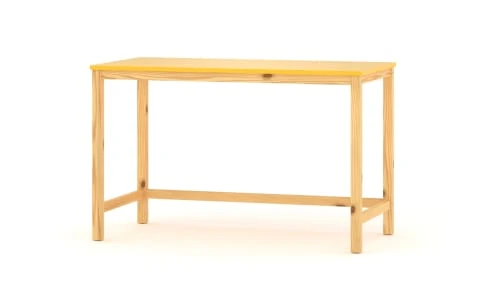 WNM Group Bureau Enfant En Pin Massif 120x60 Jaune 3 WNM Group Bureau Enfant En Pin Massif 120x60 Jaune