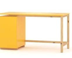 WNM Group Bureau Enfant En Pin Massif 120x60 Bleu -Maisons du Monde boutique bureau enfant en pin massif 120x60 jaune 32