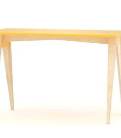 WNM Group Bureau Enfant En Pin Massif 120x60 Jaune
