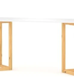 WNM Group Bureau Enfant En Pin Massif 120x60 Naturel