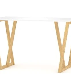 WNM Group Bureau Enfant En Pin Massif 120x60 Naturel