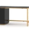 WNM Group Bureau Enfant En Pin Massif 120x60 Noir