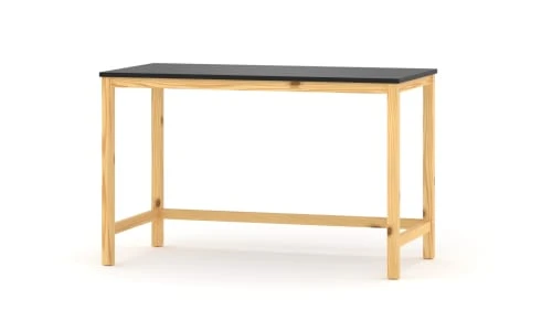 WNM Group Bureau Enfant En Pin Massif 120x60 Noir 3 WNM Group Bureau Enfant En Pin Massif 120x60 Noir