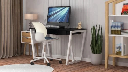 WNM Group Bureau Enfant En Pin Massif 120x60 Noir 6 WNM Group Bureau Enfant En Pin Massif 120x60 Noir - Image 4