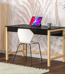 WNM Group Bureau Enfant En Pin Massif 120x60 Noir -Maisons du Monde boutique bureau enfant en pin massif 120x60 noir 8