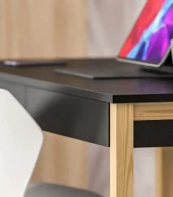 WNM Group Bureau Enfant En Pin Massif 120x60 Noir -Maisons du Monde boutique bureau enfant en pin massif 120x60 noir 9