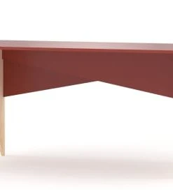 WNM Group Bureau Enfant En Pin Massif 120x60 Rouge