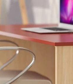 WNM Group Bureau Enfant En Pin Massif 120x60 Rouge -Maisons du Monde boutique bureau enfant en pin massif 120x60 rouge 21