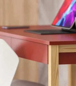 WNM Group Bureau Enfant En Pin Massif 120x60 Rouge -Maisons du Monde boutique bureau enfant en pin massif 120x60 rouge 38