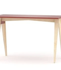 WNM Group Bureau Enfant En Pin Massif 120x60 Rouge