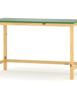 WNM Group Bureau Enfant En Pin Massif 120x60 Vert