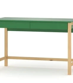 WNM Group Bureau Enfant En Pin Massif 120x60 Vert