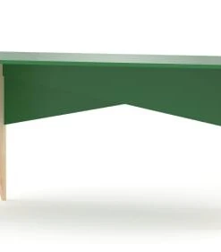 WNM Group Bureau Enfant En Pin Massif 120x60 Vert