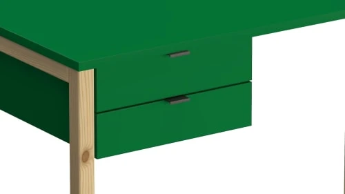 WNM Group Bureau Enfant En Pin Massif 120x60 Vert 5 WNM Group Bureau Enfant En Pin Massif 120x60 Vert – Image 3