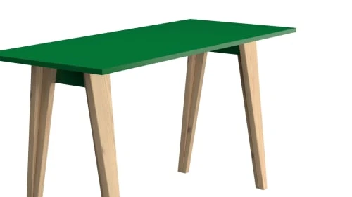 WNM Group Bureau Enfant En Pin Massif 120x60 Vert 5 WNM Group Bureau Enfant En Pin Massif 120x60 Vert - Image 3