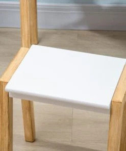 HOMCOM Bureau Enfant Scandinave - Tabouret, Case - Blanc Aspect Bois Clair 10 HOMCOM Bureau Enfant Scandinave - Tabouret, Case - Blanc Aspect Bois Clair -Maisons du Monde boutique bureau enfant scandinave tabouret case blanc aspect bois clair 3