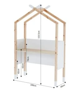 Baita Bureau Enfant Tipi Blanc évolutif -Maisons du Monde boutique bureau enfant tipi blanc evolutif 2