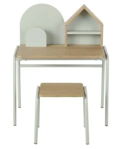 Maisons Du Monde Bureau Et Chaise Coloris Vert Et Naturel