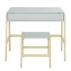 Maisons Du Monde Bureau Et Tabouret Enfant Vert Clair Et Pin