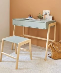 Maisons Du Monde Bureau Et Tabouret Enfant Vert Clair Et Pin -Maisons du Monde boutique bureau et tabouret enfant vert clair et pin 1000 16 3 215253 6