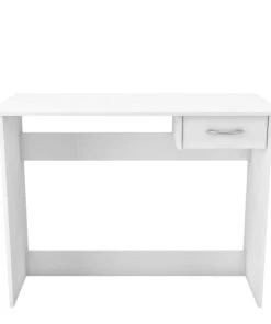 Terre De Nuit Bureau Junior 1 Tiroir En Bois Blanc Mat -Maisons du Monde boutique bureau junior 1 tiroir en bois blanc mat 1