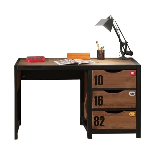 Vipack Bureau Noir Naturel 3 Vipack Bureau Noir Naturel