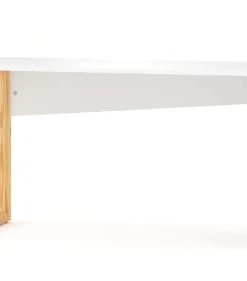 WNM Group Bureau Pour Enfant En Pin Massif 120x60 Blanc