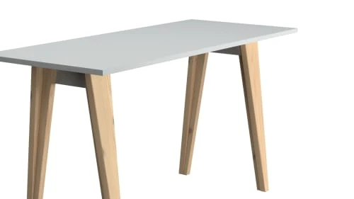 WNM Group Bureau Pour Enfant En Pin Massif 120x60 Gris 5 WNM Group Bureau Pour Enfant En Pin Massif 120x60 Gris - Image 3