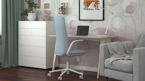 WNM Group Bureau Pour Enfant En Pin Massif 120x60 Gris 6 WNM Group Bureau Pour Enfant En Pin Massif 120x60 Gris - Image 4