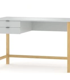 WNM Group Bureau Pour Enfant En Pin Massif 120x60 Gris