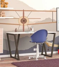 WNM Group Bureau Pour Enfant En Pin Massif 120x60 Noir -Maisons du Monde boutique bureau pour enfant en pin massif 120x60 noir 14