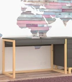 WNM Group Bureau Pour Enfant En Pin Massif 120x60 Noir 9 WNM Group Bureau Pour Enfant En Pin Massif 120x60 Noir -Maisons du Monde boutique bureau pour enfant en pin massif 120x60 noir 19