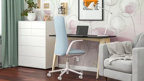 WNM Group Bureau Pour Enfant En Pin Massif 120x60 Noir 6 WNM Group Bureau Pour Enfant En Pin Massif 120x60 Noir - Image 4