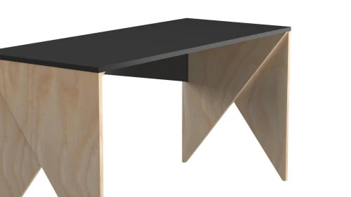 WNM Group Bureau Pour Enfant En Pin Massif 120x60 Noir 5 WNM Group Bureau Pour Enfant En Pin Massif 120x60 Noir - Image 3